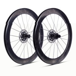 ERE GENUS II AE 65-R CARBON DISC WHEELSET SRAM XDR BLACK/BLACK