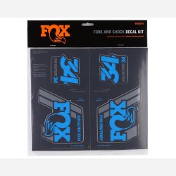 FOX Decal 19 Heritage, Fork &amp; Shock Kit, Blue