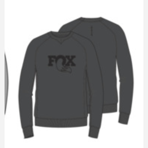 FOX Allday Crew Neck Sweater, heather charcoal, XL