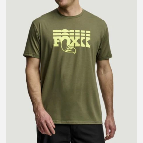 FOX TEE Stacked SS, green, L