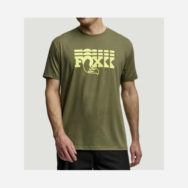 FOX TEE Stacked SS, green, L