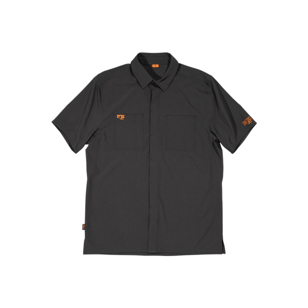 FOX Shop Shirt, M, black-orange