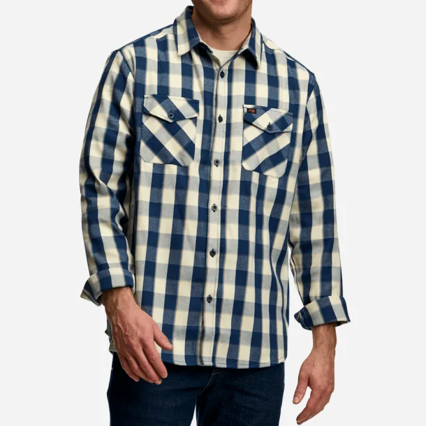 FOX Heavyday Flannel LS, S, bluetan