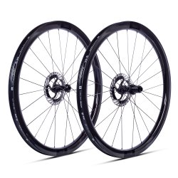 ERE TENACI GA 40 CARBON DISC GRAVEL WHEELSET SRAM XDR GLOSSY BLACK/BLACK