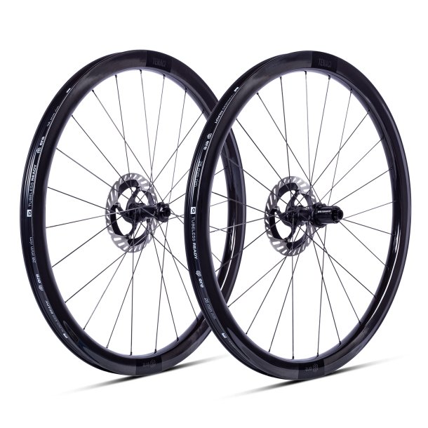 ERE TENACI GA 40 CARBON DISC GRAVEL WHEELSET SRAM XDR GLOSSY BLACK/BLACK