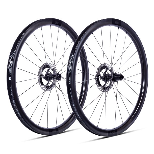 ERE TENACI GA 40 CARBON DISC GRAVEL WHEELSET SHIMANO HG11 MATT BLACK/BLACK