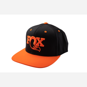FOX Authentic Snap Back Hat Black/Orange O/S