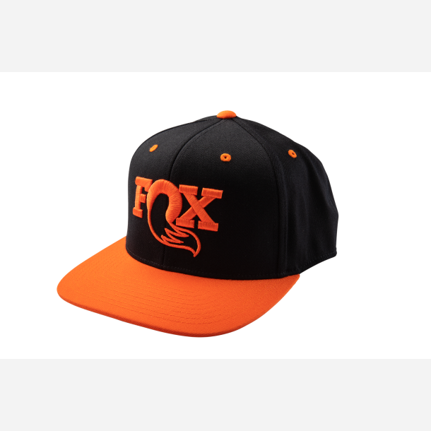 FOX Authentic Snap Back Hat Black/Orange O/S