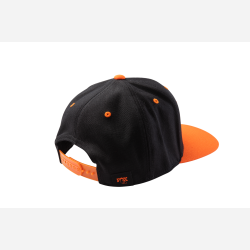 FOX Authentic Snap Back Hat Black/Orange O/S