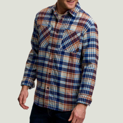 FOX Everyday Flannel LS, L, orange-blue