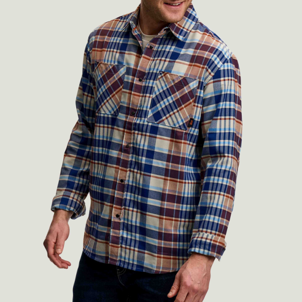 FOX Everyday Flannel LS, L, orange-blue