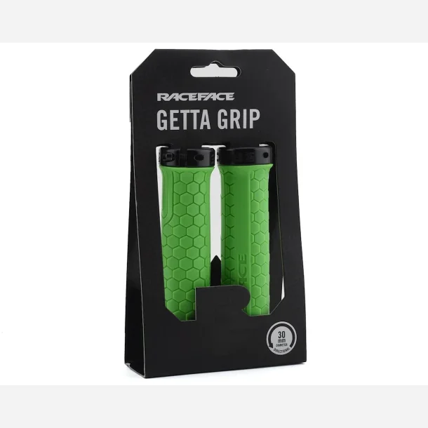 RACEFACE GRIPS, GETTA GRIP,30MM,GREEN,BLACK