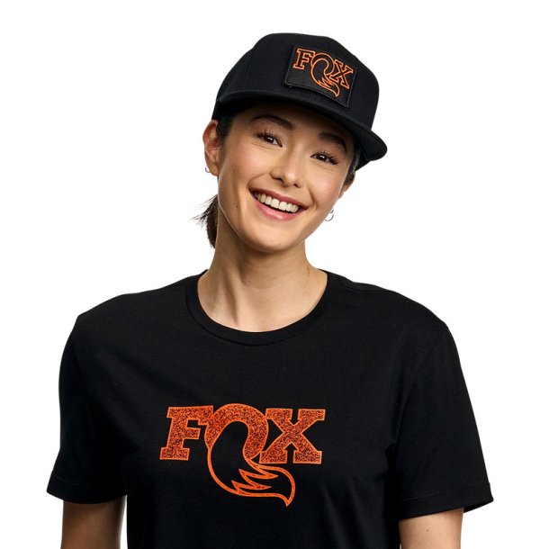 FOX Hat Patch Snapback; one size; black