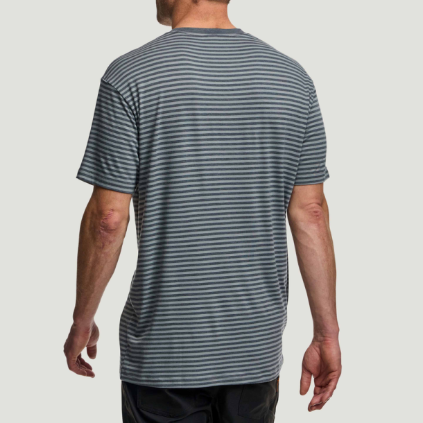 FOX TEE Striped SS, L, black