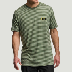 FOX TEE Striped SS, L, green