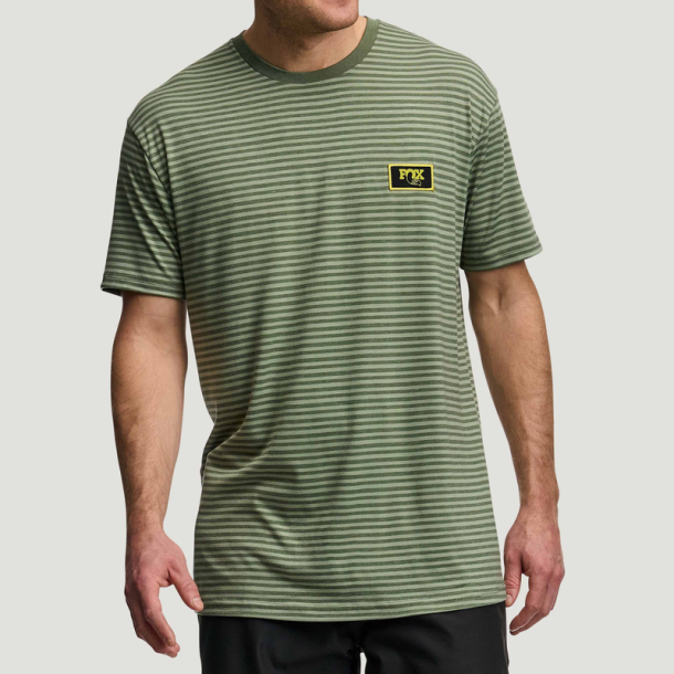 FOX TEE Striped SS, L, green