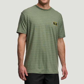 FOX TEE Striped SS, L, green