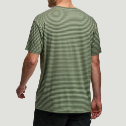 FOX TEE Striped SS, L, green