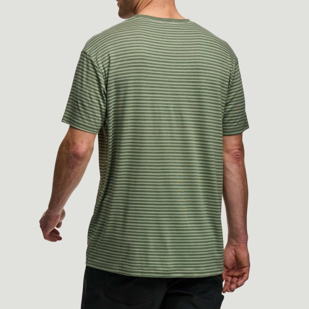 FOX TEE Striped SS, L, green