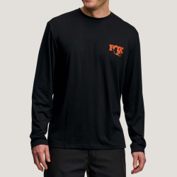 FOX TEE Textured LS, M, black