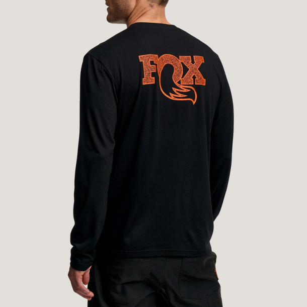 FOX TEE Textured LS, M, black