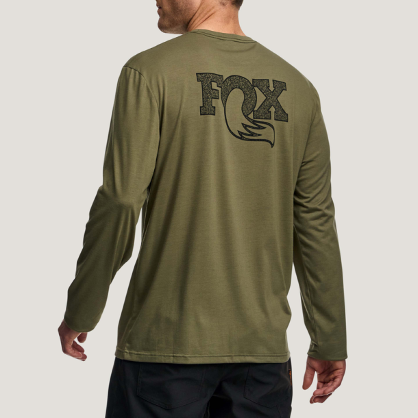 FOX TEE Textured LS, XL, green
