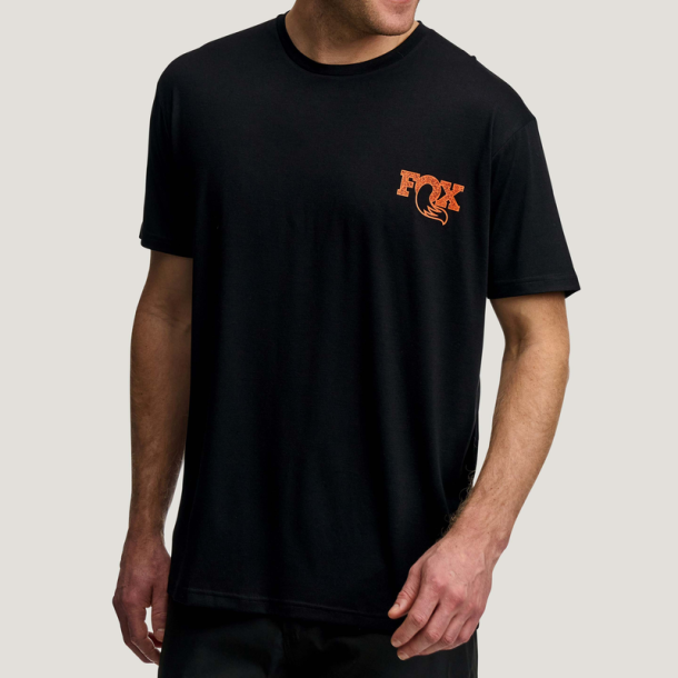 FOX TEE Textured SS, L, black