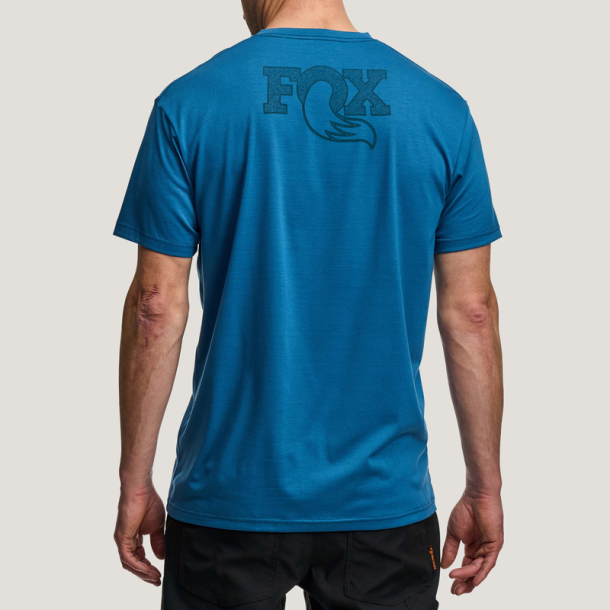 FOX TEE Textured SS, L, blue